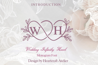 Wedding Infinity Heart Font Designs for Your Invitations