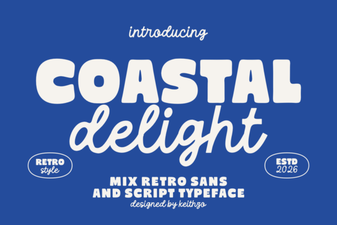 Coastal Delight Font for Creative Beach Designs