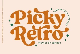 Picky Retro Fonts for Modern Design Projects