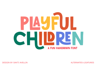 Creative Fonts for Playful Children's Projects