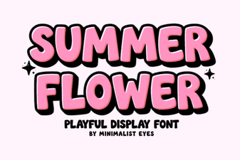 Bright Summer Flower Fonts for Your Designs