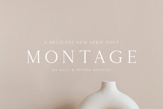 The Montage Font for Design Projects
