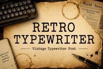 Craft Creative Projects with Retro Typewriter Fonts