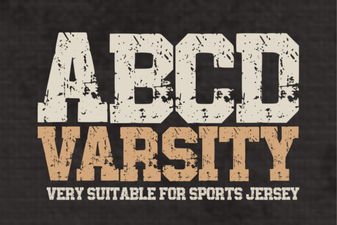 Abcd Varsity Font for Bold Sports Designs